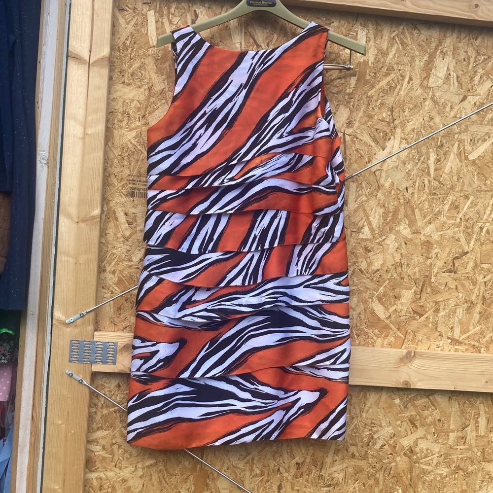 MICHAEL Kors Vibrant Zebra Print Mini Dress